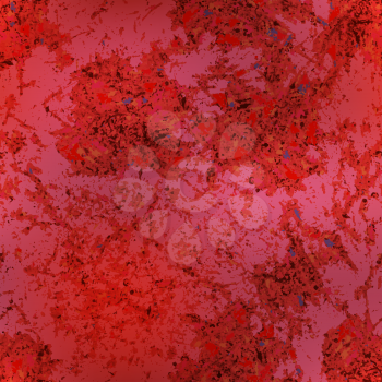 Red complicated grunge texture, seamless pattern