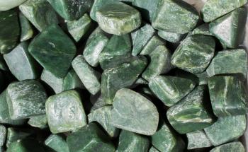 jade gem stone as natural mineral rock specimen