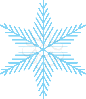 Snowflake icon blue color icon black color vector illustration isolated
