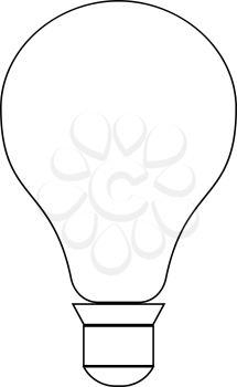 Bulb the black color icon vector illustration