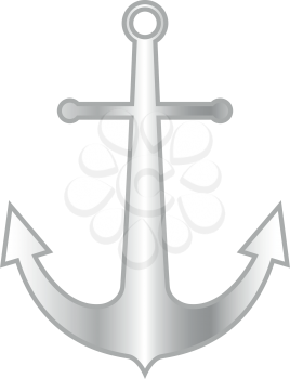 Marine anchor it is color icon . Simple style .