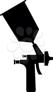 Sprayer paint icon black color vector illustration flat style simple image