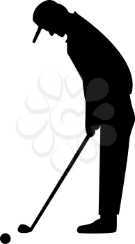 Golfer  it is the black color icon .