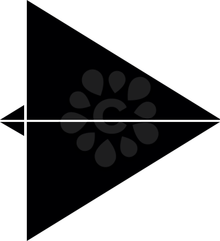 Paper airplane black it is black color icon .