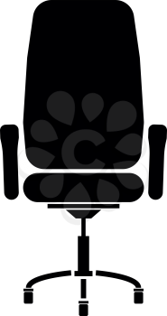 Office chair it is the black color icon .