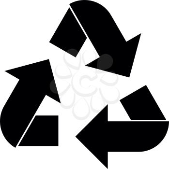 Recycling arrows in a circle.