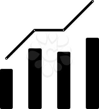Growth chart  it is the black color icon .