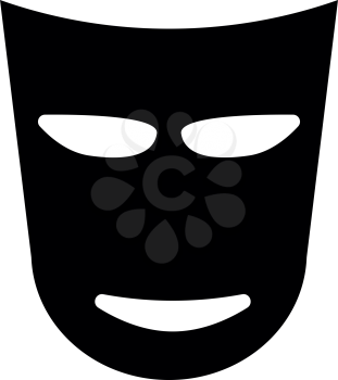 Theater mask  it is the black color icon .