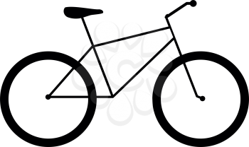 Bicycle  it is the black color icon .