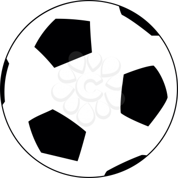 Soccer ball  it is the black color icon .