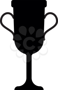 Trophy cup  it is the black color icon .