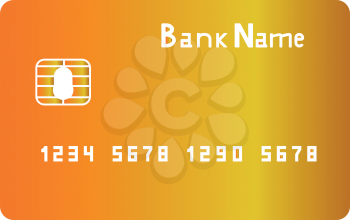 Bank cit card  it is icon . Simple style .