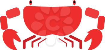 Crab  it is icon . Simple style .