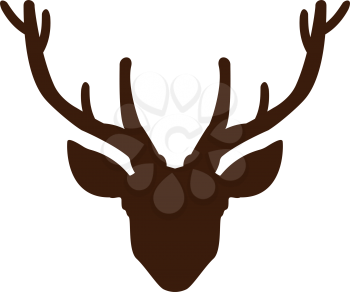 Head deer  set  it is color icon . Simple style .