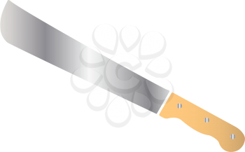 Machete or big knife icon . It is flat style
