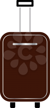 Luggage bag icon . It is flat style