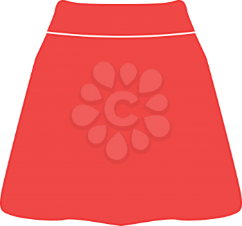 Skirt icon . It is flat style