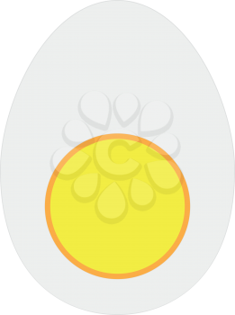 Piece egg icon . It is flat style
