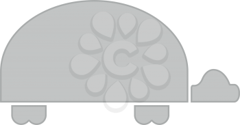 Turtle it is icon . Flat style .