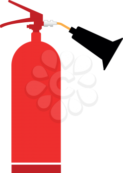 Fire extinguisher it is icon . Flat style .