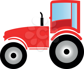 Tractor  it is icon . Flat style .