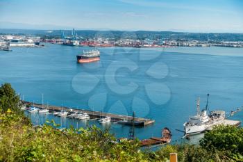 A view of the Port of Tacoma in Washington State.