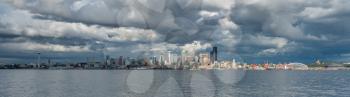 A view of the Seattle skyline across Elliott