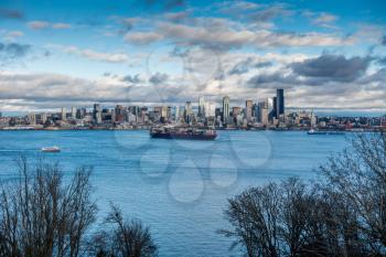 A view of the Seattle skyline.