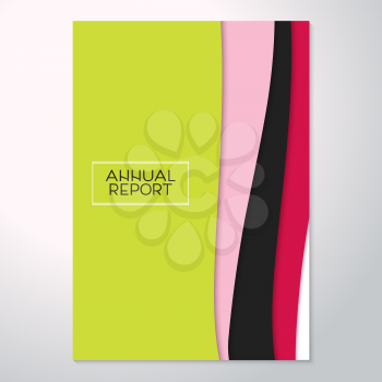 Modern abstract flyer and 4 sizes. Fashionable brochure cover of the annual report, the design pattern book layout. Trend material design