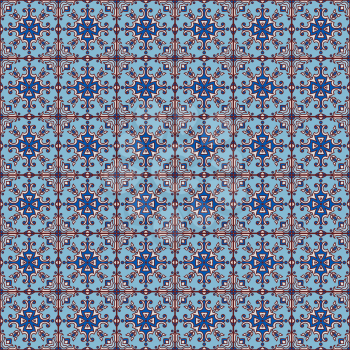 Portuguese azulejo tiles. Blue and white gorgeous seamless patterns. For scrapbooking, wallpaper, cases for smartphones, web background, print, surface texture, pillows, towels, linens bags T-shirts