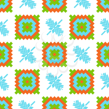 Mexican Folkloric  seamless pattern. Set bright seamless patterns for fabrics, prints, scrapbooking, wallpapers.