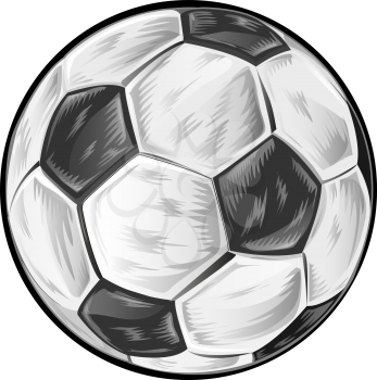 soccer ball isolated on white background