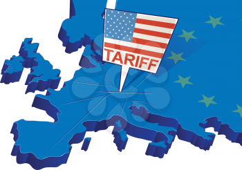 United States tariffs on Europe as protectionist trade 
