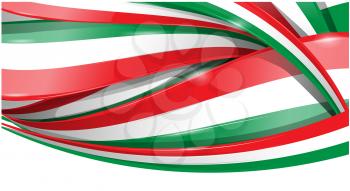 Italian and mexican background flag . vector flag
