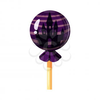 Lollipop Halloween, hard candy Castle icon