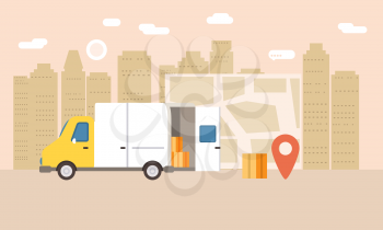 Online delivery of goods, tracking online