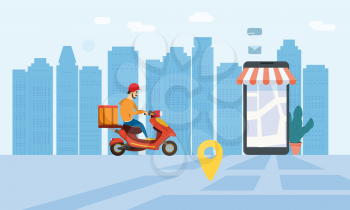 Online delivery service, tracking online