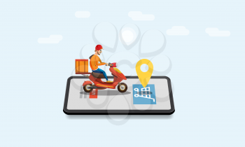 Online delivery service, tracking online