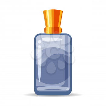 Perfume bottles icons set vector illustration. Eau de parfum. Eau de toilette.