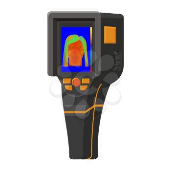 Thermal scaner camera infrared. Portable Visualize temperature differences thermometer, thermographic for the environment and people