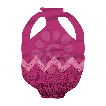 Trendy vase abstract contemporary shape textures minimalism