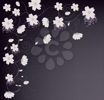 Spring floral background with place for your text