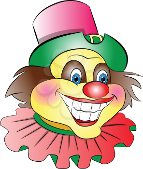 Clown Head, vector illustration