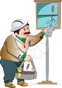 Maintenance Guy, vector illustration