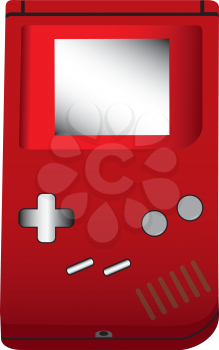 Handheld game illustration
