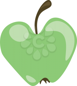 Crazy apple ready for the feast vector or color illustration