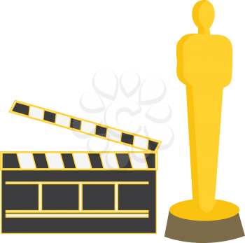 Oscar illustration vector on white background 