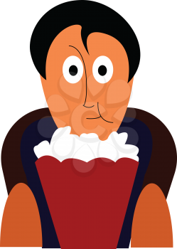 An actor in cinema vector or color illustration