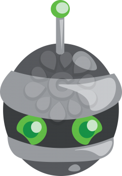 An orb robot vector or color illustration