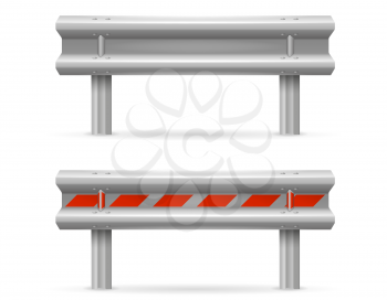 road barriers to restrict traffic transport stock vector illustration isolated on white background